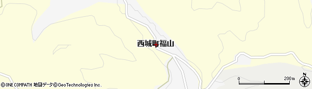 広島県庄原市西城町福山周辺の地図
