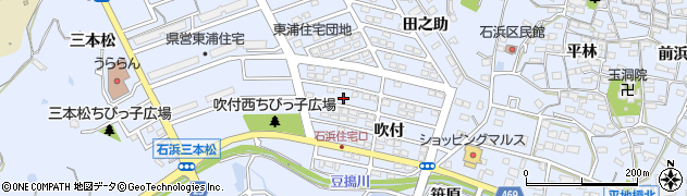 愛知県知多郡東浦町石浜吹付2周辺の地図