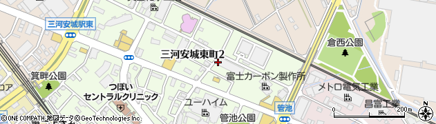福田三商株式会社　安城営業所周辺の地図