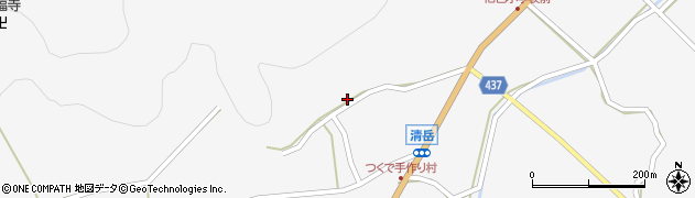 愛知県新城市作手清岳（山ノ神沢）周辺の地図
