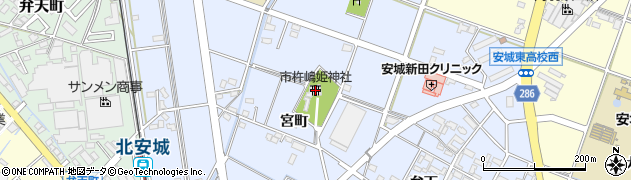 市杵嶋姫神社周辺の地図