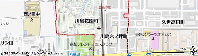 京都府京都市西京区川島桜園町96周辺の地図