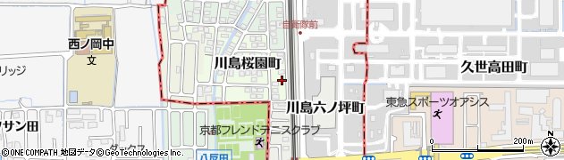 京都府京都市西京区川島桜園町95周辺の地図