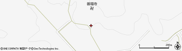 愛知県新城市作手清岳中ノ坊周辺の地図