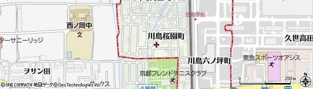 京都府京都市西京区川島桜園町70周辺の地図