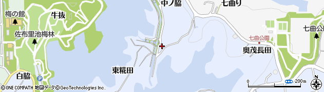 愛知県知多市佐布里（東糀田）周辺の地図