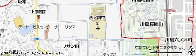 京都府向日市物集女町（吉田）周辺の地図