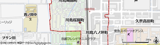 京都府京都市西京区川島桜園町63周辺の地図