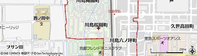 京都府京都市西京区川島桜園町61周辺の地図