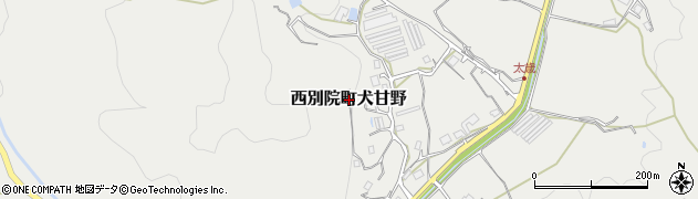 京都府亀岡市西別院町犬甘野周辺の地図