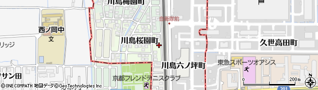 京都府京都市西京区川島桜園町92周辺の地図