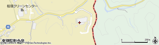 京都府亀岡市東別院町小泉（滝ケ畑）周辺の地図