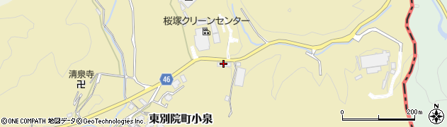 京都府亀岡市東別院町小泉（朽ケ谷）周辺の地図