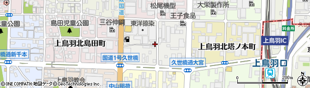 京都府京都市南区上鳥羽北花名町周辺の地図
