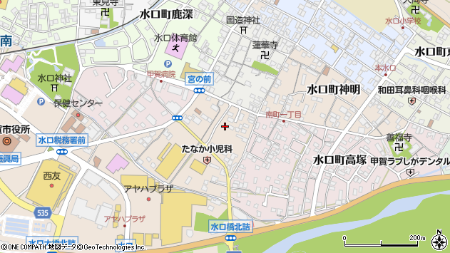 〒528-0012 滋賀県甲賀市水口町暁の地図