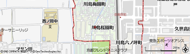 京都府京都市西京区川島桜園町28周辺の地図