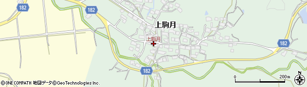上駒月周辺の地図