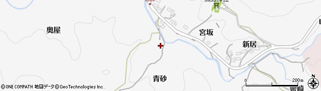 愛知県岡崎市箱柳町（青砂）周辺の地図