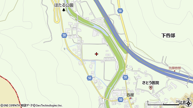 〒716-1433 岡山県真庭市下呰部の地図