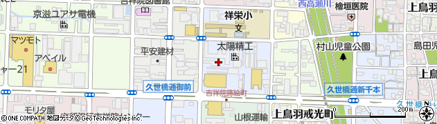 京都府京都市南区吉祥院蒔絵町周辺の地図