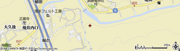 岡崎ゲンジボタル発生地周辺の地図