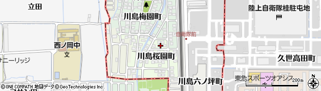 京都府京都市西京区川島桜園町40周辺の地図
