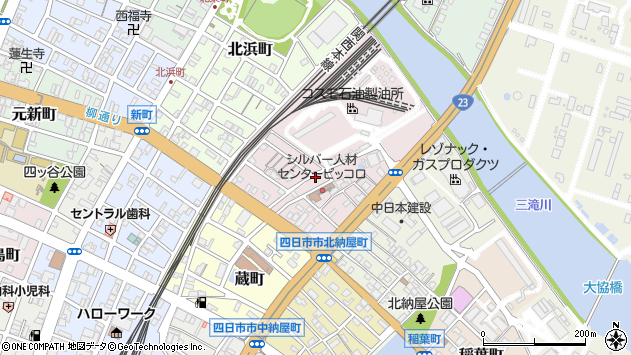 〒510-0046 三重県四日市市浜町の地図