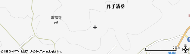 愛知県新城市作手清岳（杉本）周辺の地図