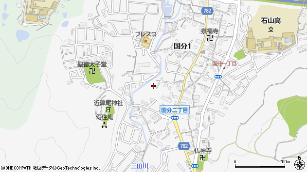 〒520-0844 滋賀県大津市国分の地図
