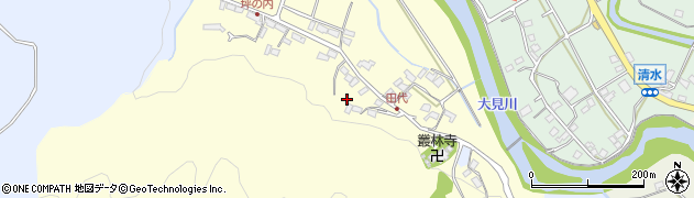 静岡県伊豆市田代周辺の地図