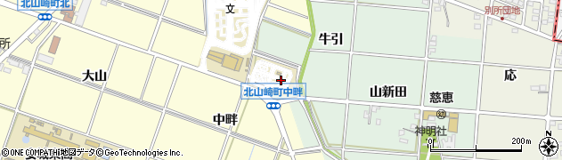 愛知県安城市西別所町（稲堤）周辺の地図