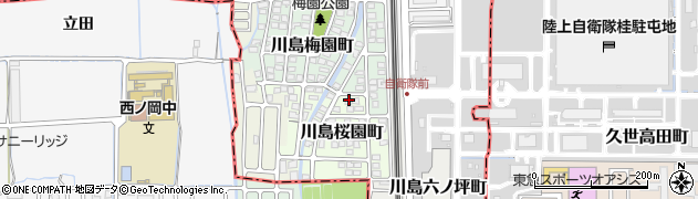 京都府京都市西京区川島桜園町36周辺の地図