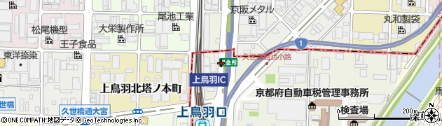 阪神高速８号京都線周辺の地図