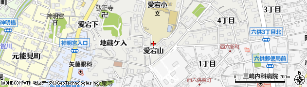 愛知県岡崎市伊賀町（愛宕山）周辺の地図