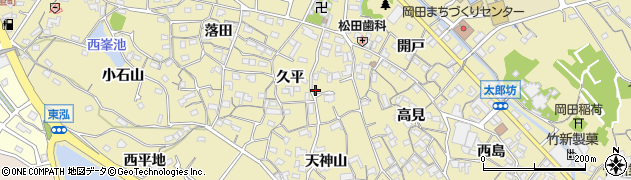 愛知県知多市岡田久平23周辺の地図