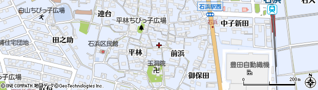 愛知県東浦町（知多郡）石浜周辺の地図