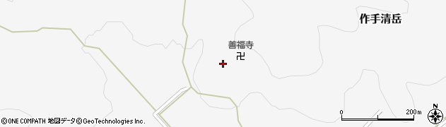 愛知県新城市作手清岳荒神場周辺の地図