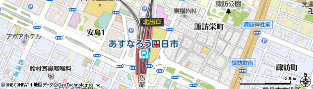 ＪＩＮＳ四日市店近鉄ふれあいモール店周辺の地図