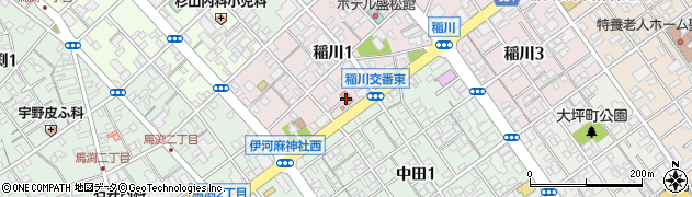 静岡市駿河消防署稲川出張所周辺の地図