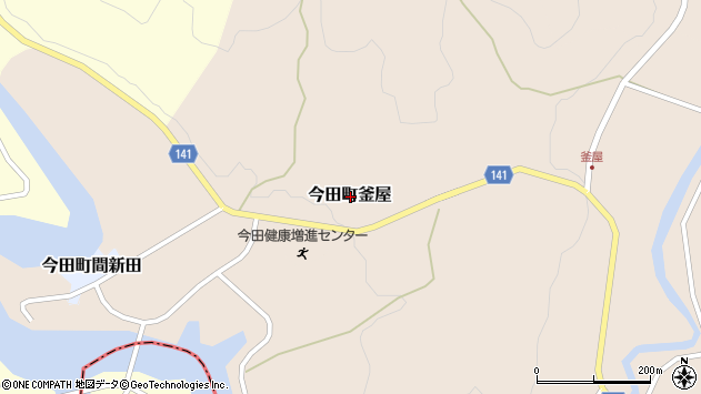 〒669-2143 兵庫県丹波篠山市今田町釜屋の地図