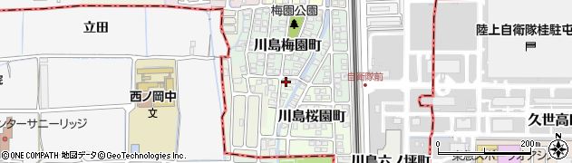 京都府京都市西京区川島桜園町18周辺の地図