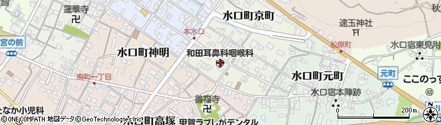 和田耳鼻科咽喉科周辺の地図