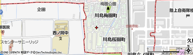 京都府京都市西京区川島桜園町3周辺の地図