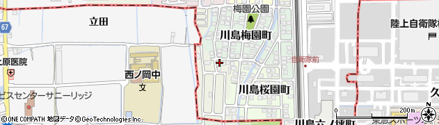 京都府京都市西京区川島桜園町2周辺の地図