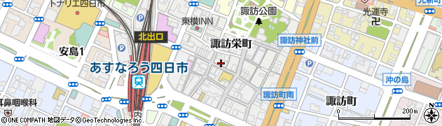 鉄神 TESSHIN 四日市駅前店周辺の地図