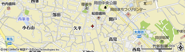愛知県知多市岡田久平35周辺の地図