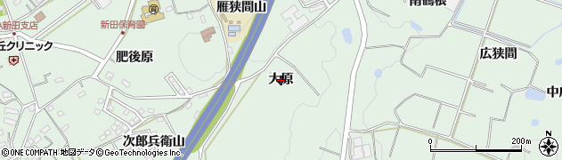 愛知県東浦町（知多郡）緒川（大原）周辺の地図