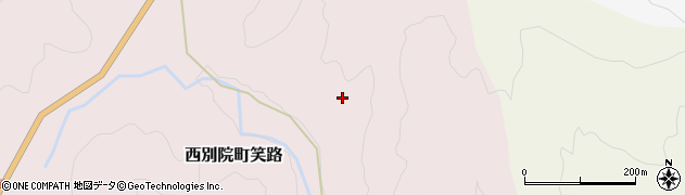 京都府亀岡市西別院町笑路風呂ケ谷周辺の地図