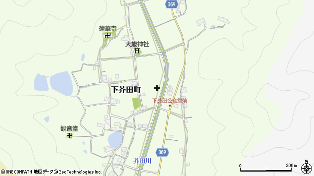 〒675-2464 兵庫県加西市下芥田町の地図