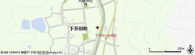 兵庫県加西市下芥田町周辺の地図